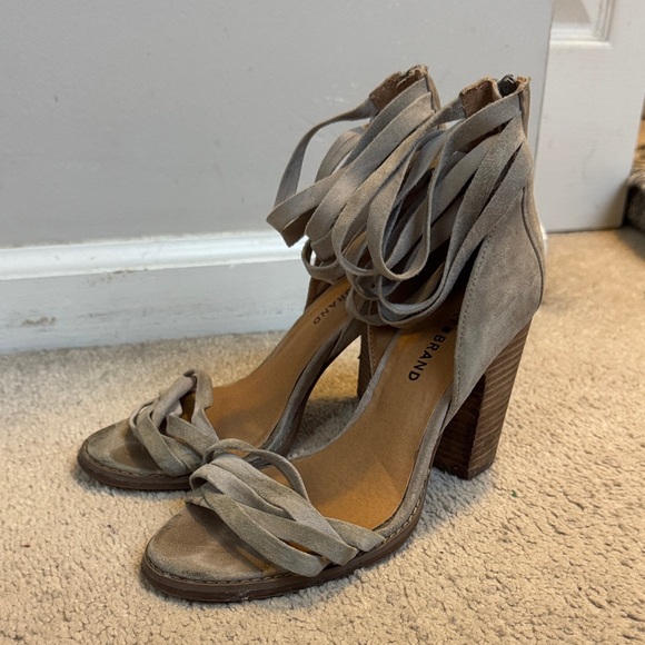 Lucky Brand Shoes - Lucky Brand Gray Women's Heeled Sandals